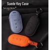 Suede Key Case for AITO Huawei M5/M7 - EV Accessory Shell with Buckle