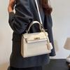 High-end Texture Kelly Bag Light Luxury European and American Elegant Bags Commuting Retro Shoulder Messenger Handbag