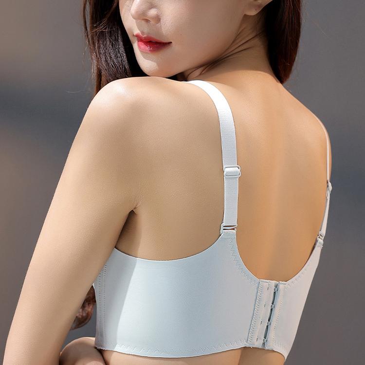 Collect Vice Breasts Бюстгальтер со сборками против провисания Тонкая секция без стального кольца Регулируемый бюстгальтер