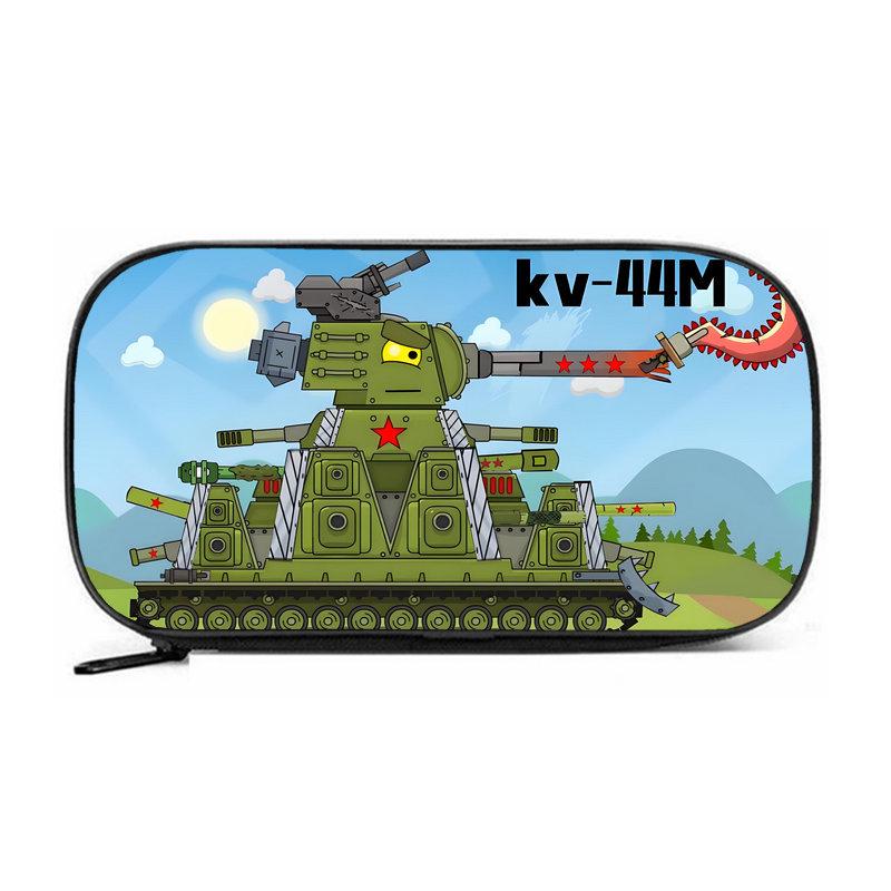 Пенал Tank KV44 большого объема - износостойкий Оксфордский тканевый пенал-органайзер для мальчиков