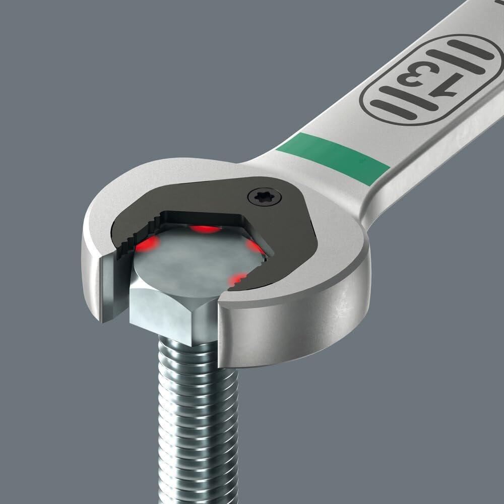 Wera 05020356001 6007 Joker SB Комбинированный трещоточный ключ, Длинный дизайн, 12 x 245 мм, Метрический ручной инструмент