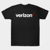 Мужская черная футболка с принтом Логотип Verizons Мерч Печать на бумаге для трансфера без вырезания Хлопковая футболка
