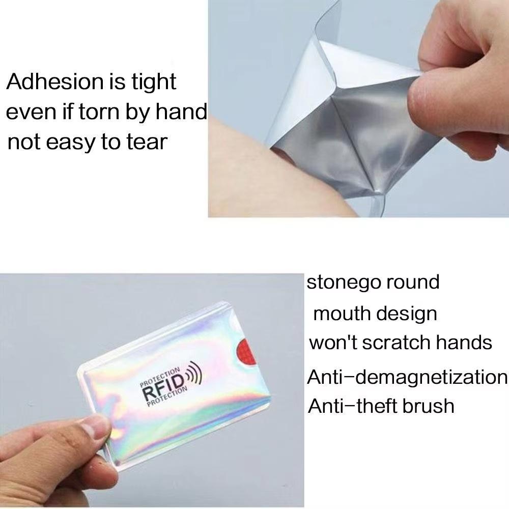 10 шт. Ультратонкий кошелек с защитой от RFID, блокирующий считыватель, замок, держатель для банковских карт, защита от кражи, чехол для кредитных карт, защита, новая RFID-карта