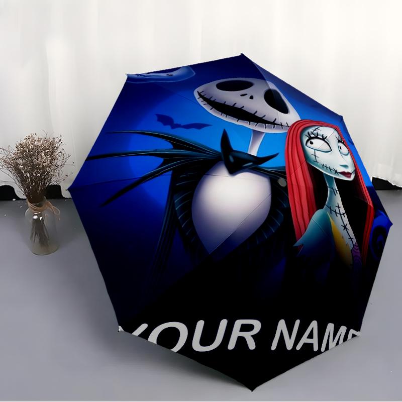 Personalized Name J-Jack Print Umbrella - Automatic Open/Close, Eight-Rib Durable Frame, Automatic Folding Umbrella
