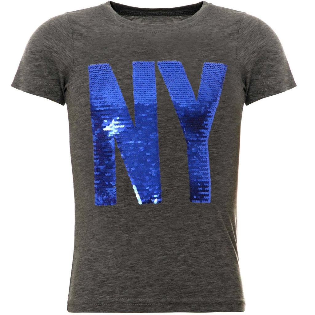 Двусторонняя футболка с пайетками для мальчика и великолепным мотивом