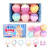 Shell Bath Balls Set Spa Essential Oil Bath Balls Bubble Pop Salt Bath Salt Balls 110g*6pcs