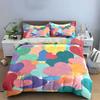Colorful Heart Pattern Bedding Set Bedding Duvet Cover Set Duvet Cover Pillowcases (1 * Duvet Cover 2 * Pillowcases, without duvet insert)