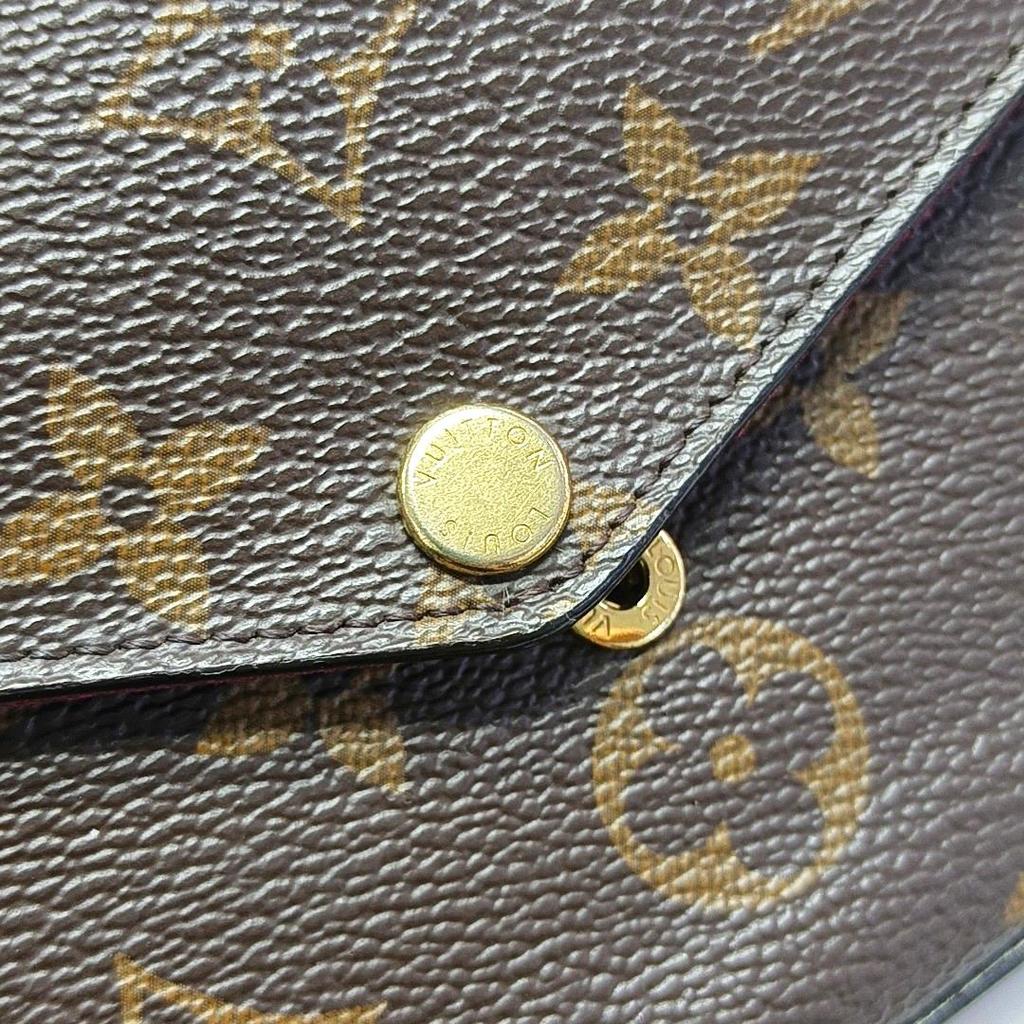 [Pre-Owned] Felicie Pochette Classic Monogram Coated Canvas And Leather Three-In-One Chain Bag - Very Good #1TMOXDJ