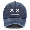 Стильная хлопковая бейсболка с вышивкой смайлика, унисекс, винтажная, модная, для отдыха, спорта, хип-хопа, уличной моды, подарок, кепки