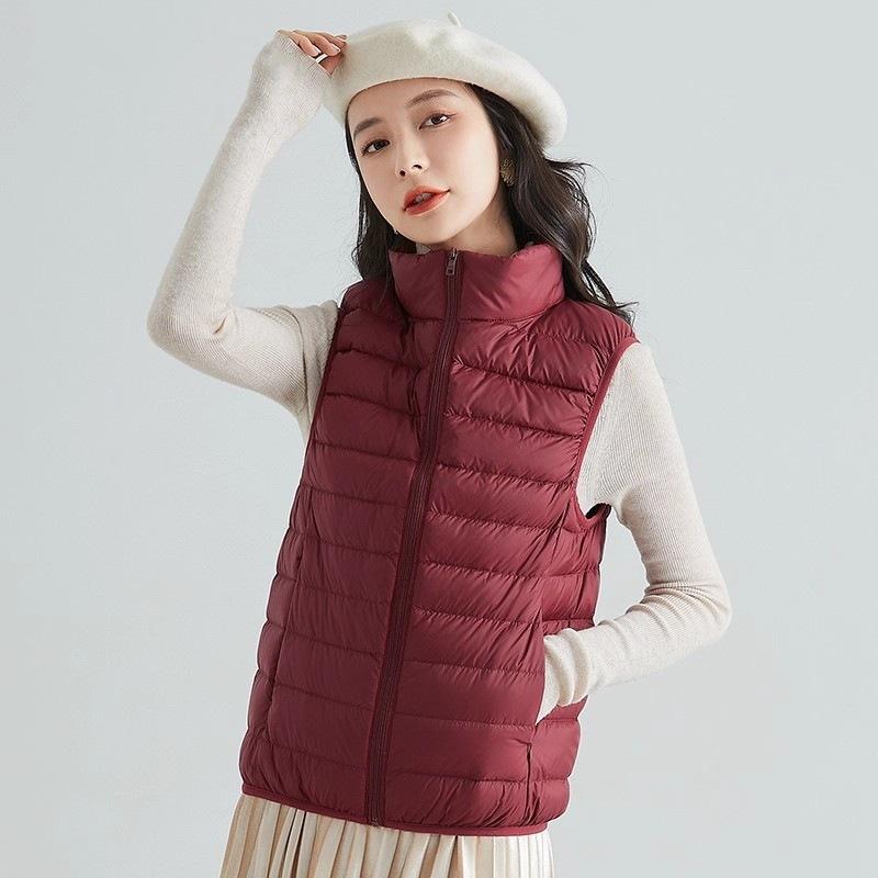 Down jacket women's vest autumn and winter new casual down vest fashion vest stand-up collar vest tide