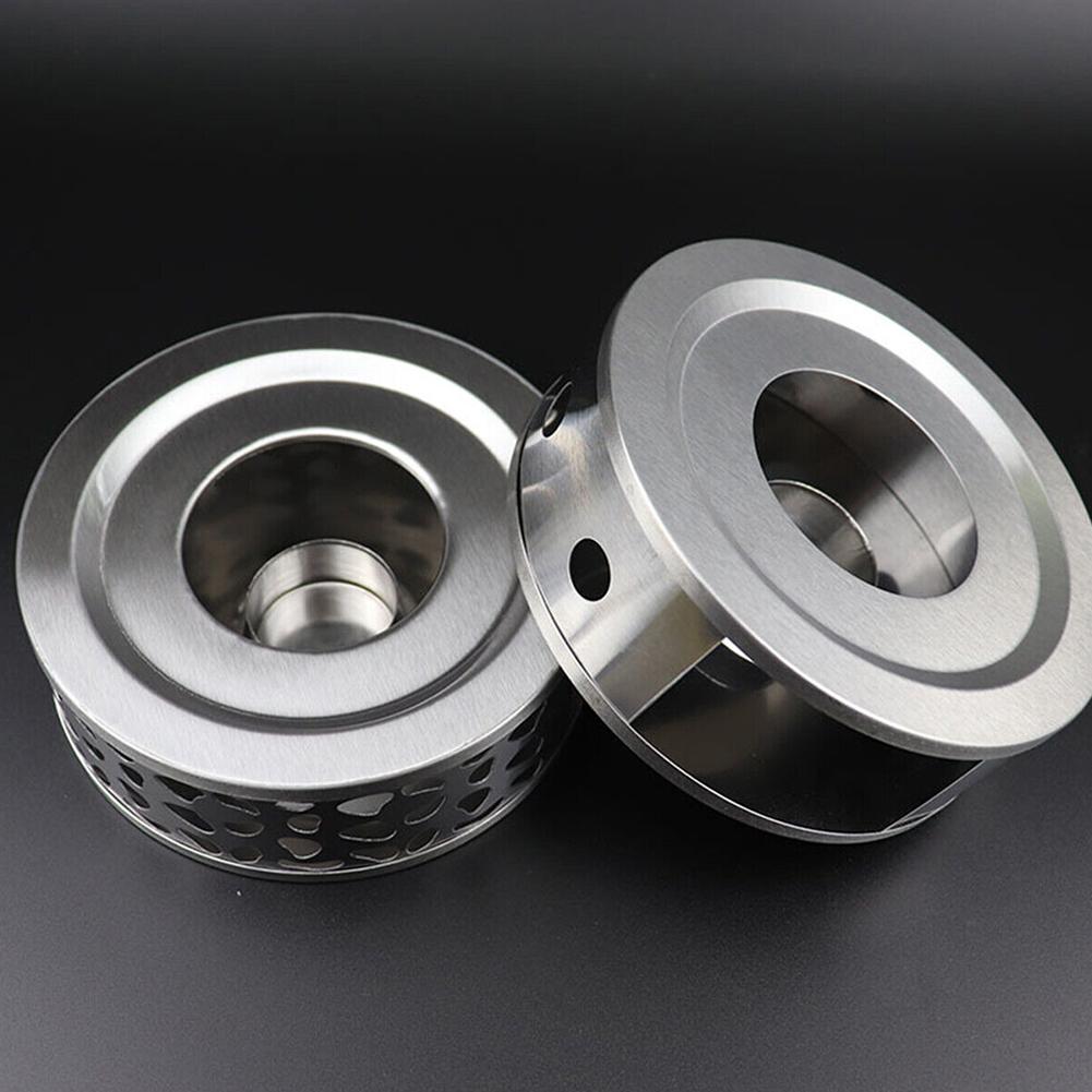 Подогреватель для чая Бытовой Подставка для чая, кофе, молока Круглая основа Подогреватель от свечи Полая стальная подставка-подогреватель для чайника, чашек