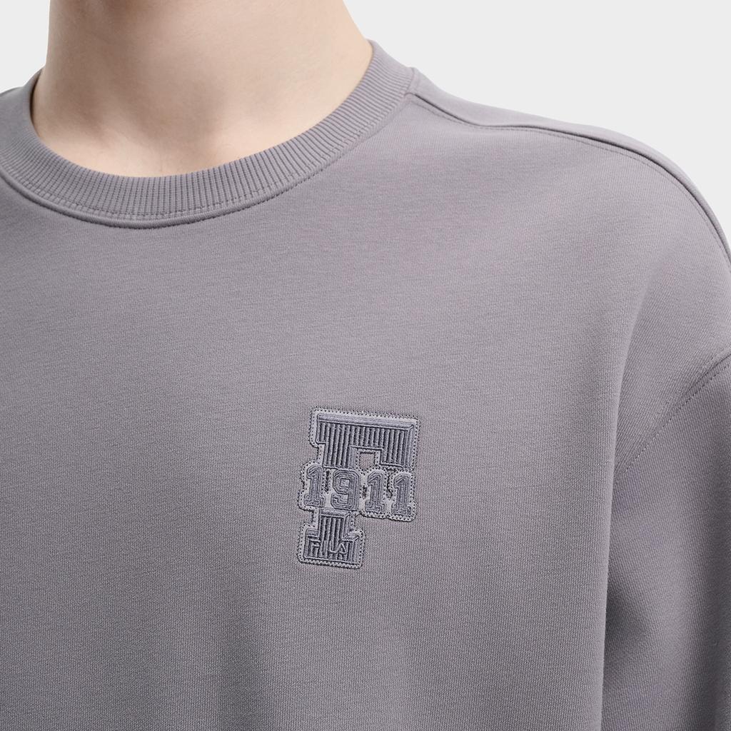 New FILA Sweatshirts Men's Cloudy Dora Gray F11U439203FDY