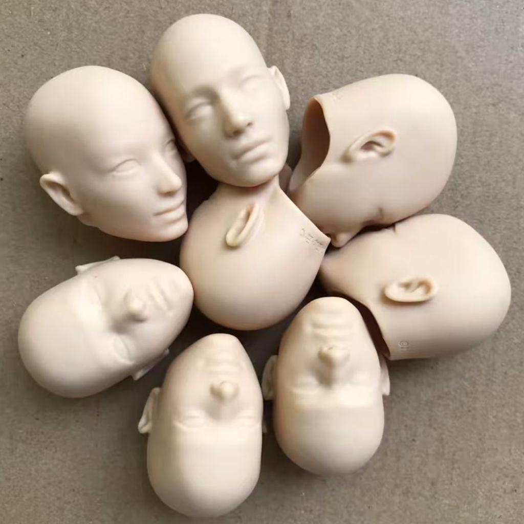 MENGF YUNYI 1/6 Мужская кукла Лысые головы с небольшими дефектами для DIY Рисования Практики макияжа Белый Розовый Бежевый Части куклы солдата