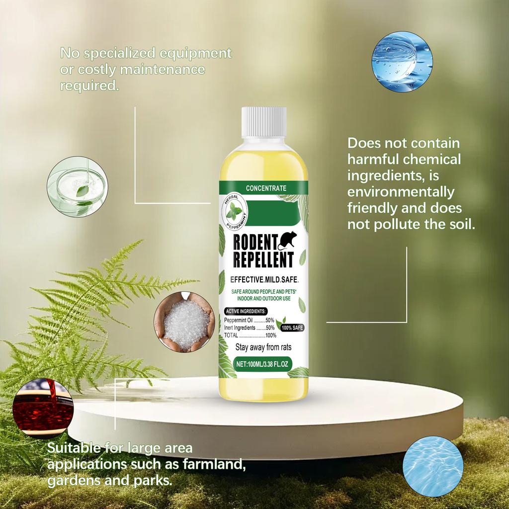 100 мл жидкости для отпугивания крыс для садоводства на открытом воздухе — натуральный спрей для крыс, мышей и многого другого