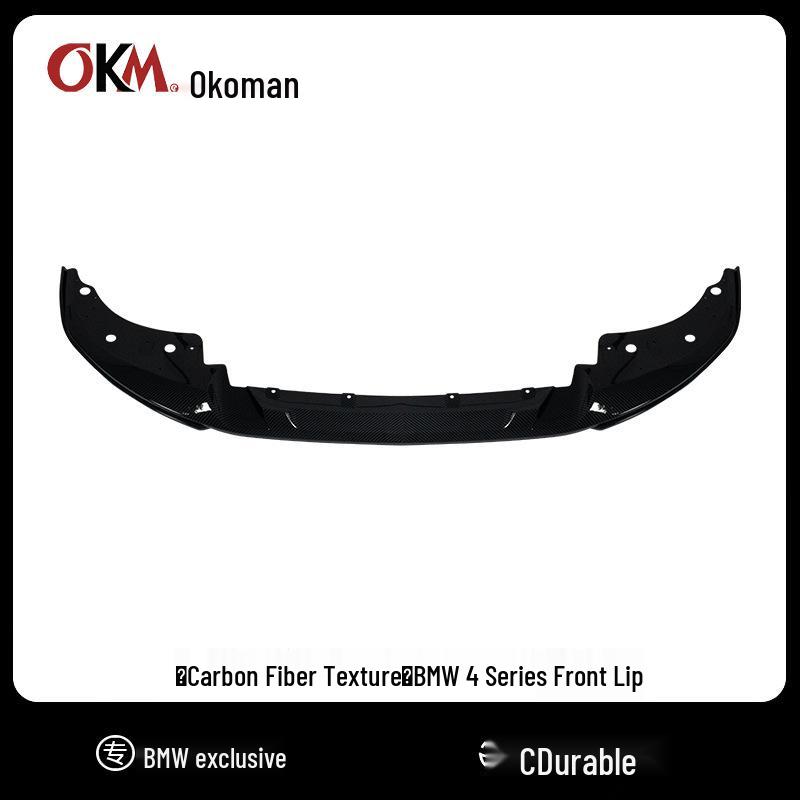 Compatible Front Lip Splitter for 2021-2025 BMW 4 Series/i4 G22/G26 (No-Drill, Two-Door Models)