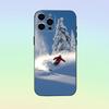 Skiing Snow Snowboard Ski Phone Case Silicone Soft For IPhone 17 16 15 14 13 12 11 Black Soft Silicone case