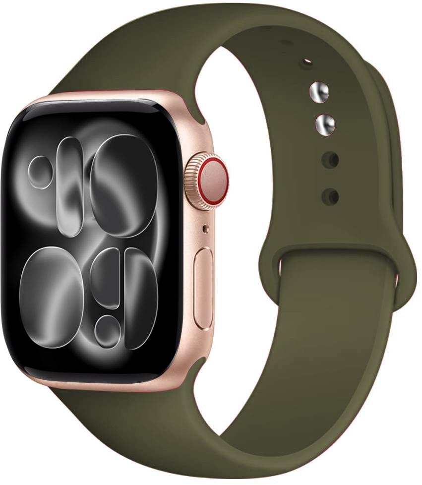 Силиконовый ремешок Для Apple Watch 11 band 44mm 40mm 49mm 45mm 41mm 38 46mm 42mm correa bracelet iWatch series 9 8 7 6 SE ultra 2 3