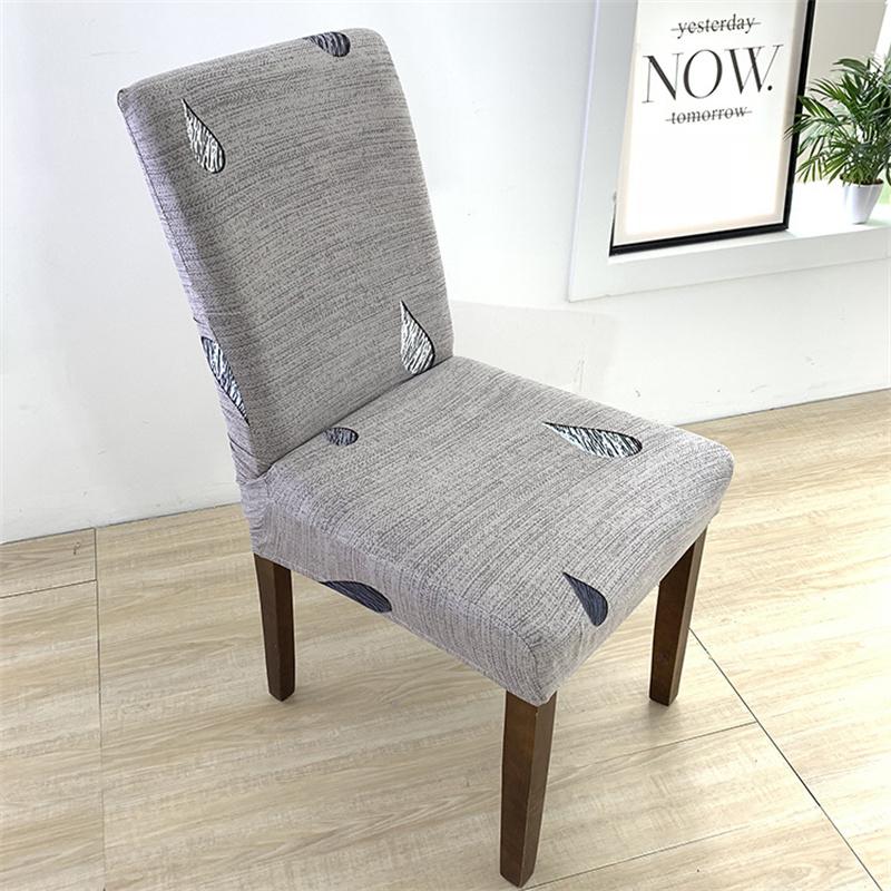 Printing Chair Covers Elastic Dining Room Seat Cover Spandex Dustproof Chair Protective Case for Home Office Restaurant Banquet