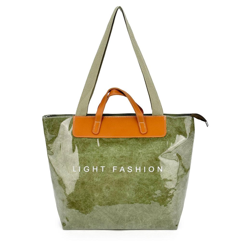 BRBAG BR_24409 Paper vinyl PVC Bag Tote Shoulder Bag