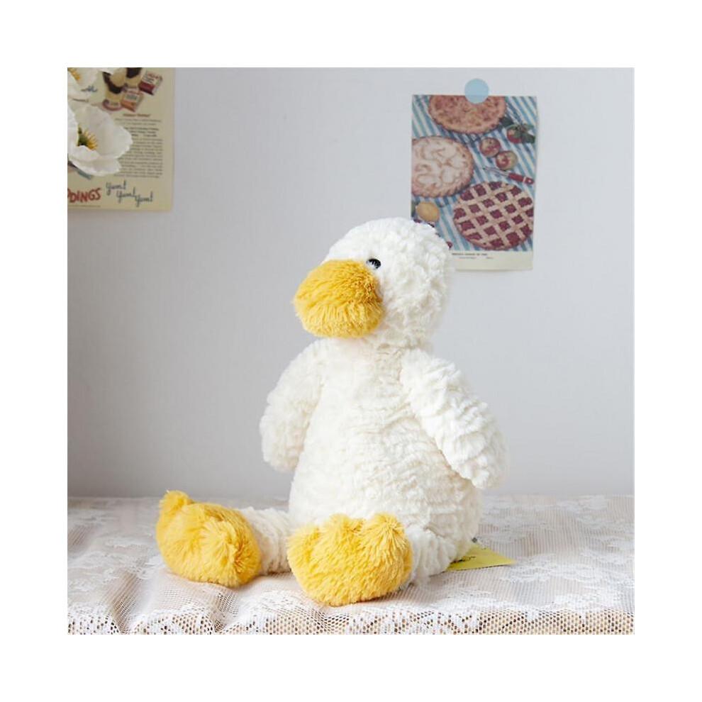 Cute Duck Stuffed Animals, Soft White Duck Plush Pillows Kawaii Hugging Squishy Duck Plushie Toys Gifts for Kids Christmas Valentine's Day