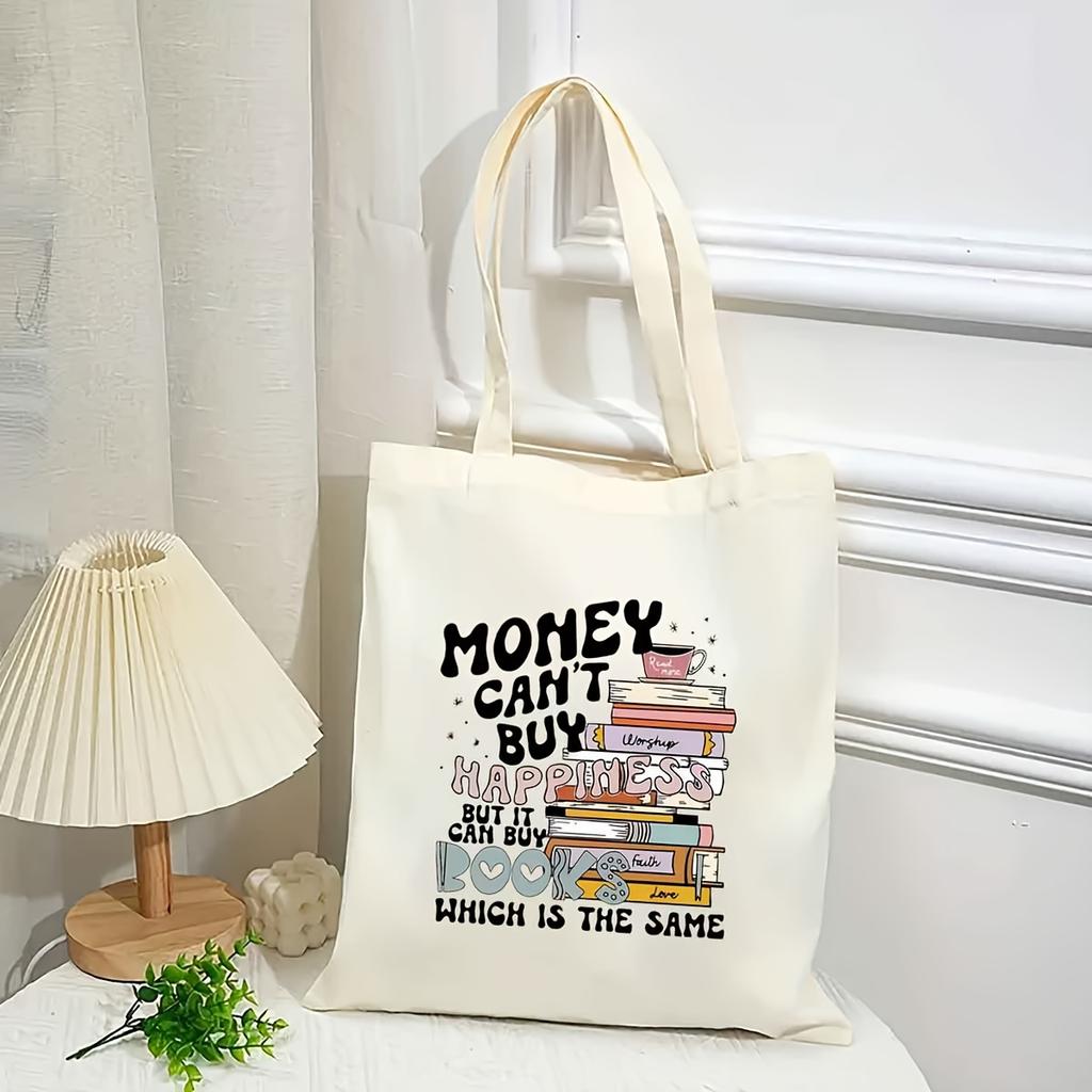 Colorful Letter Canvas Women Tote Bags Ladies Shoulder Handbag Shopping Bag Reusable Fashion Girl Handbags Gifts
