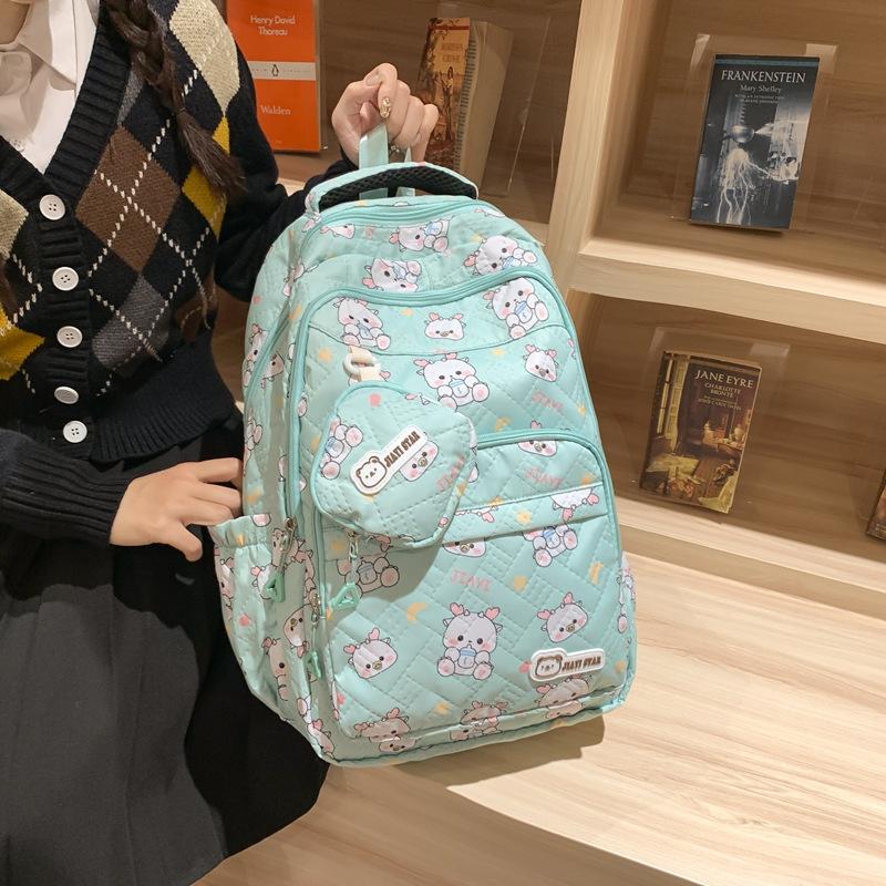 Female Schoolbag Printed Backpack Student Large Capacity Backpack