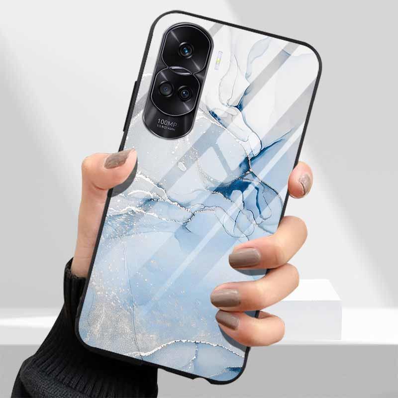 Закаленное Стекло Жесткий Чехол Для Honor 90 Lite 5G Чехол Милый Мраморный Funda Coque Для Honor 90 Pro Honor90 90Lite 90Pro Оболочки Телефона