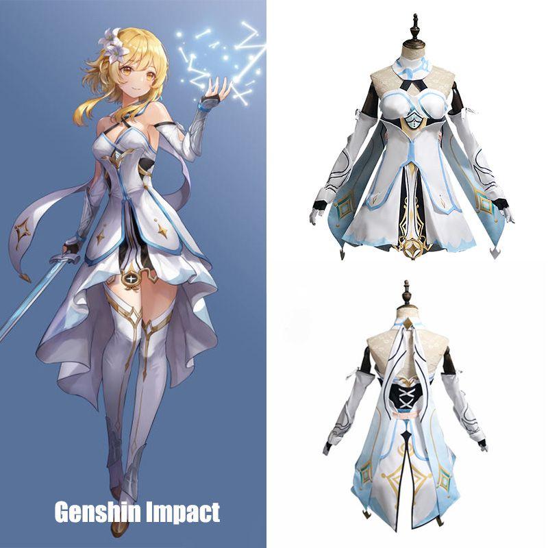 Костюм для косплея Люмин из Genshin Impact для женщин. Идеально подходит для вечеринок на Хэллоуин и карнавал.