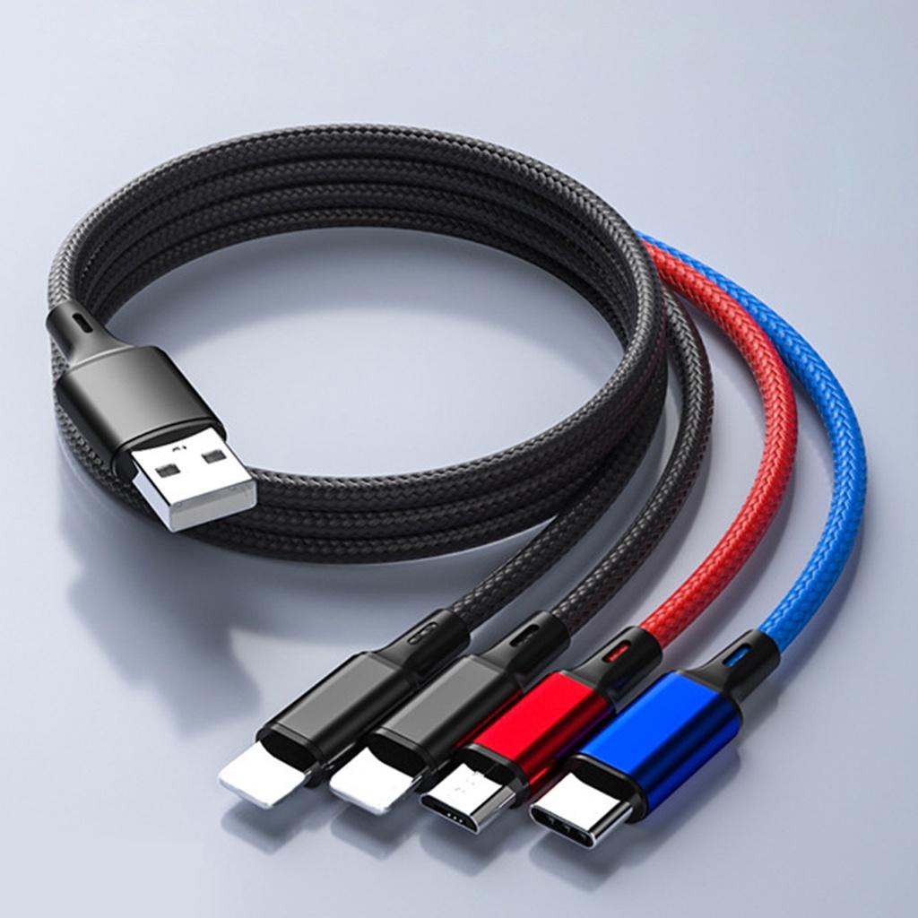 FONKEN Кабель USB Type C 4 в 1 для iPhone для телефона Зарядный кабель 3 в 1 Кабель Micro USB для планшета iPhone