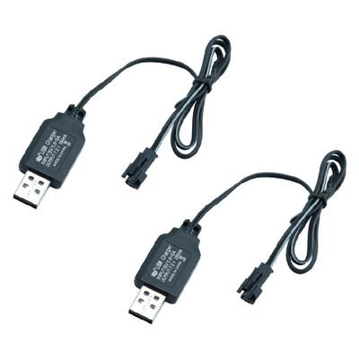 7.2В 250мА USB-кабель-зарядное устройство с разъемами SM2.0 2P для автомобильных аккумуляторов, с защитой и удобными штекерами