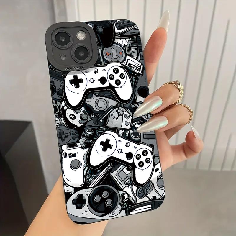 Черный чехол для телефона с дизайном игровой консоли для Xiaomi 14T 13T 12T Poco X6 X5 X3 F5 F6 M6 Pro 4G Mi 14 13 12 11 Lite 5G Ударопрочный чехол