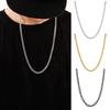 Chain Necklace for Men Women Silver Golden Black Thin Cable Chain Hip-hop Jewelry for Dating Daily Banquet Party