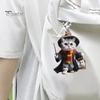 Acrylic Flat Cat Car Pendant Hanging Ornament with Lanyard Easy To Hang Adorable Appearance Backpack Keychain Decoration