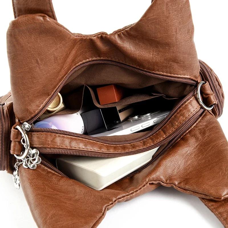 Мягкая натуральная кожаная сумка через плечо для женщин, роскошные женские сумки-мессенджеры через плечо