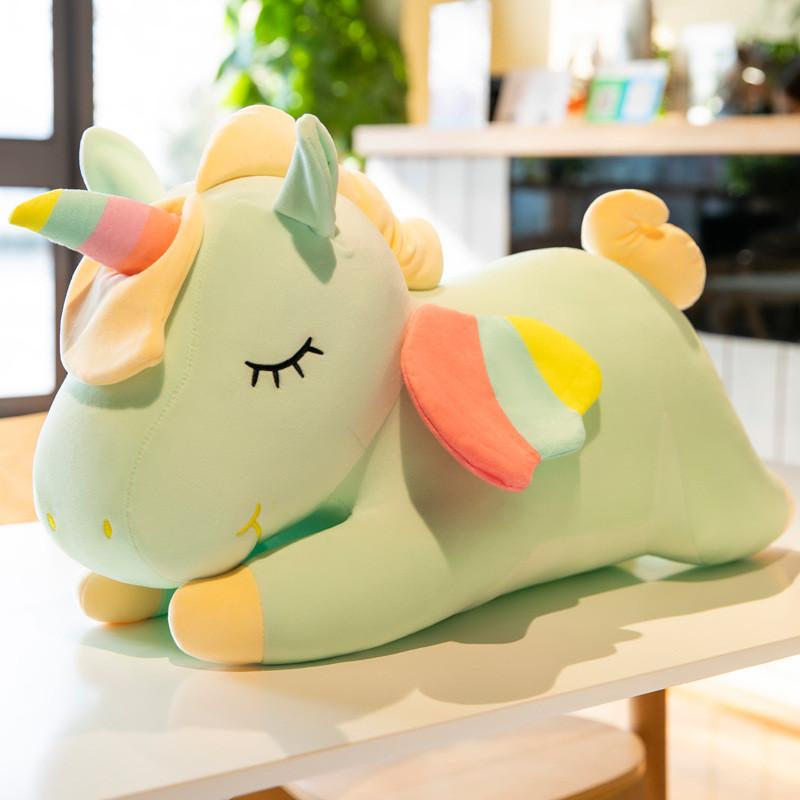 Плюшевая игрушка Единорог Животное Подарок для Детей Мягкий Короткий Плюш Подушка для Сна