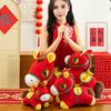 Кукла Лошадь Благоприятное Значение Наполнитель из ПП Хлопка Плюшевая Игрушка Традиционный Зодиакальный Конь с Мешочком Удачи Кукла с Наполнителем из ПП Хлопка