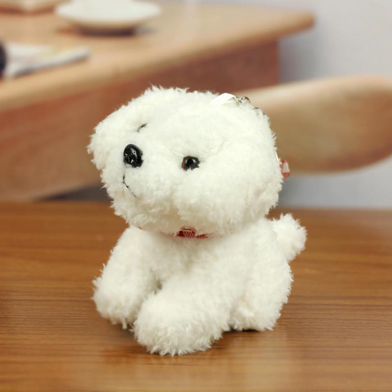 Soft Fluffy Teddy Dog Plush Toy Keychain Perfect For Backpacks And Gifts