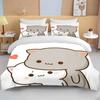 New Bubu Dudu Cartoon Cute Bear Kawaii Christmas Gift King Twin Double Boys Bedding Set Microfiber or Polyester Duvet Cover Set