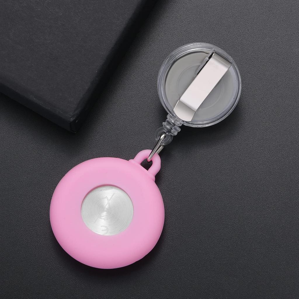 Lancardo Медсестра Часы Часы Медсестра Силиконовые Часы Карманные Часы Клип Растягивающиеся Милые Цветочные Женские Аналоговые Часы Карманные Часы