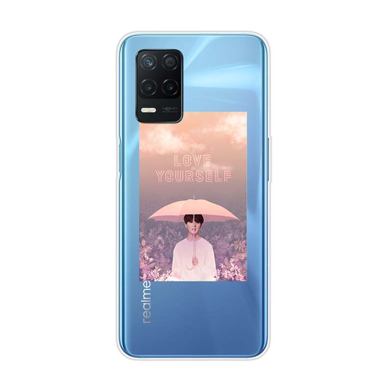 Чехол для телефона Love Yourself Flower Kpop для Realme 8 8i V3 V5 GT Neo Flash Edition Explorer Master Neo2 Narzo 30 50i 50A C21Y