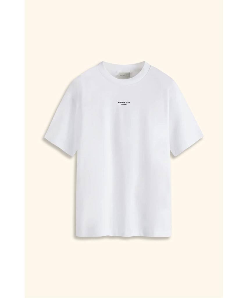 DROLE DE MONSIEUR Классическая футболка со слоганом Le T-Shirt Slogan Classique D0Tcs26002Whx