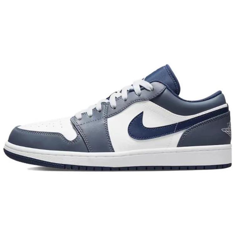 Jordan Air Jordan 1 Abrasion Resistant Low top Vintage Basketball Shoes Men's Black White Red 553558-414(Team96-S-BOX)