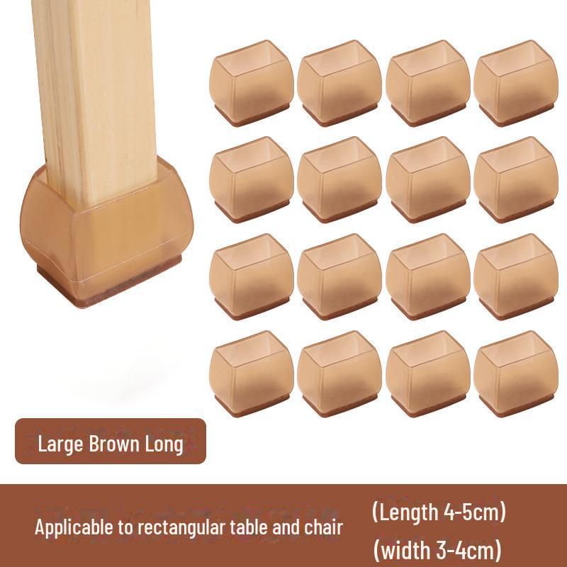 Бесшумные силиконовые противоскользящие защитные накладки на ножки столов и стульев
