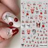 Nail Art Sticker Relief Three-Dimensional Crystal Diamond Jelly Cherry Strawberry Love Bow Point Diamond Adhesive Sticker