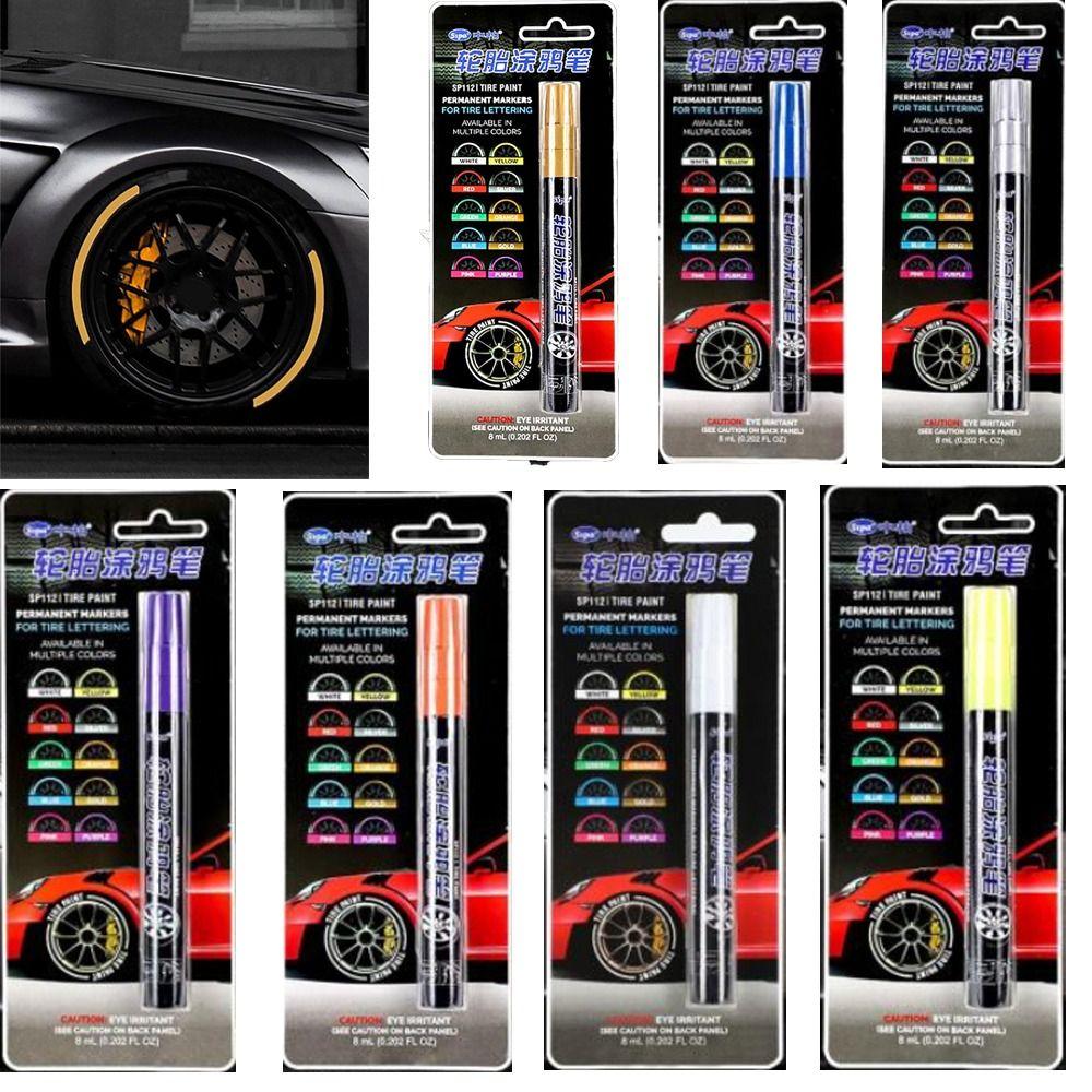 Waterproof Tire Marker for Rubber Meta Glass Car Tires Car Tire Graffiti Paint Pen Tire Paint Pen