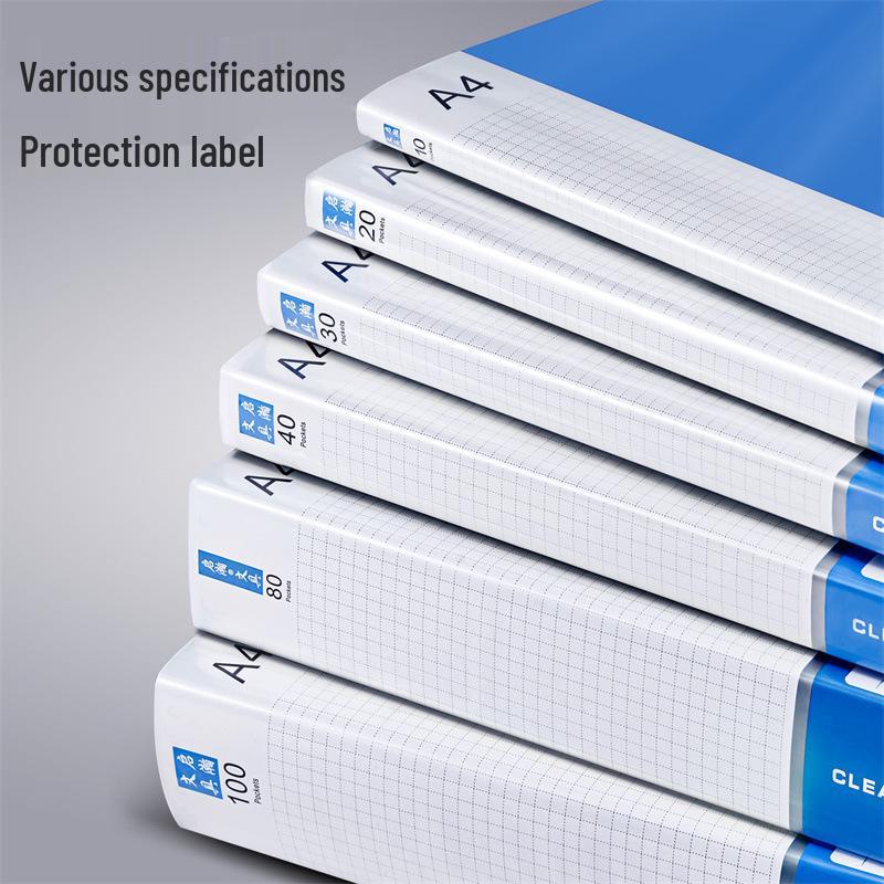 A4 Transparent Multi-layer Document Binder for Office and Study Supplies