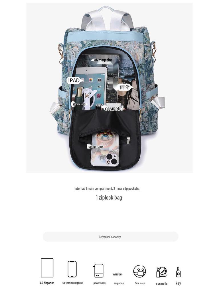 Женский ретро многофункциональный рюкзак 2023: Трендовый, Вместительный, Простой дизайн