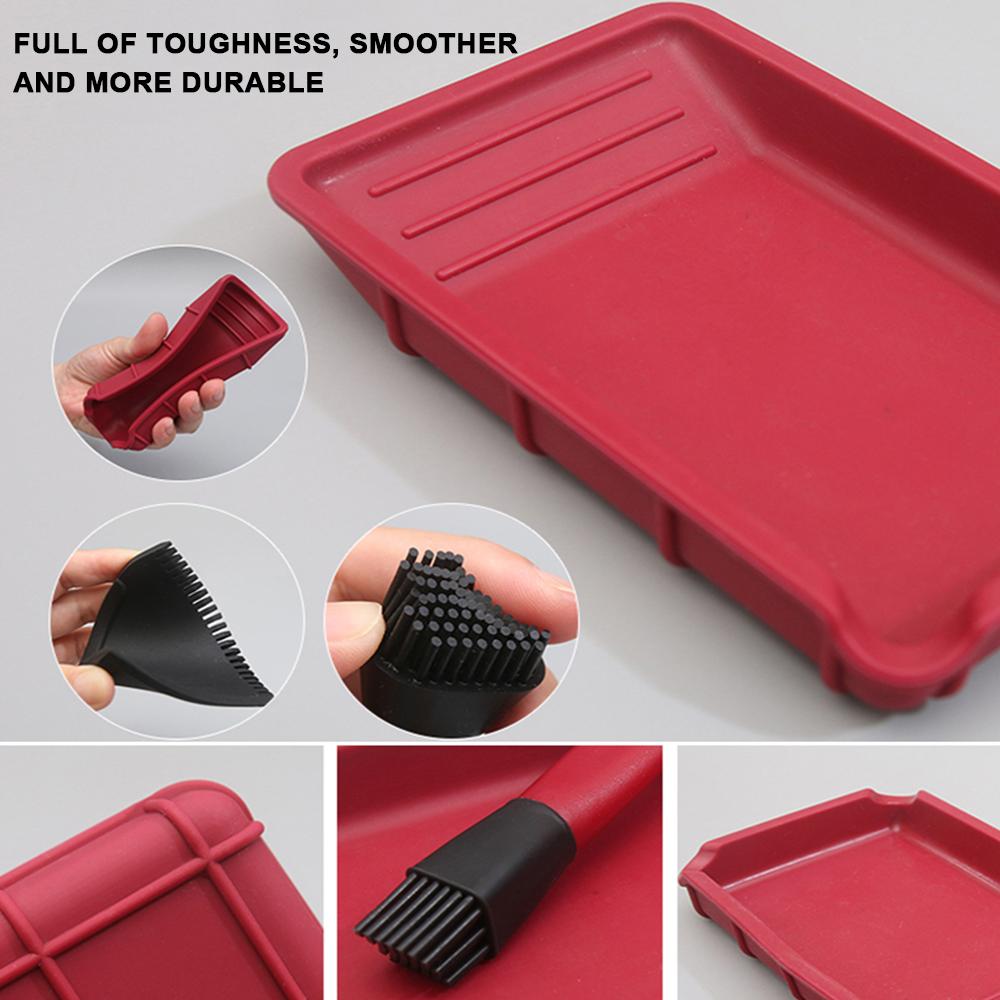 Антипригарная силиконовая кисть для клея, набор для нанесения клея по дереву, скребок для нанесения клея по дереву, для рукоделия, искусства и хобби