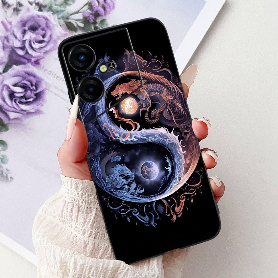 6,82'' Для Tecno Pova Neo3 LH6n Задняя крышка Для Tecno Pova Neo 3 Чехол Силиконовый Роскошный Модный Милый Мультяшный Кот Ударопрочный Funda