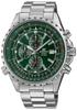 Casio EDIFICE EF-527D-3AV Хронограф с зеленым циферблатом и логарифмической линейкой (Параллельный импорт)